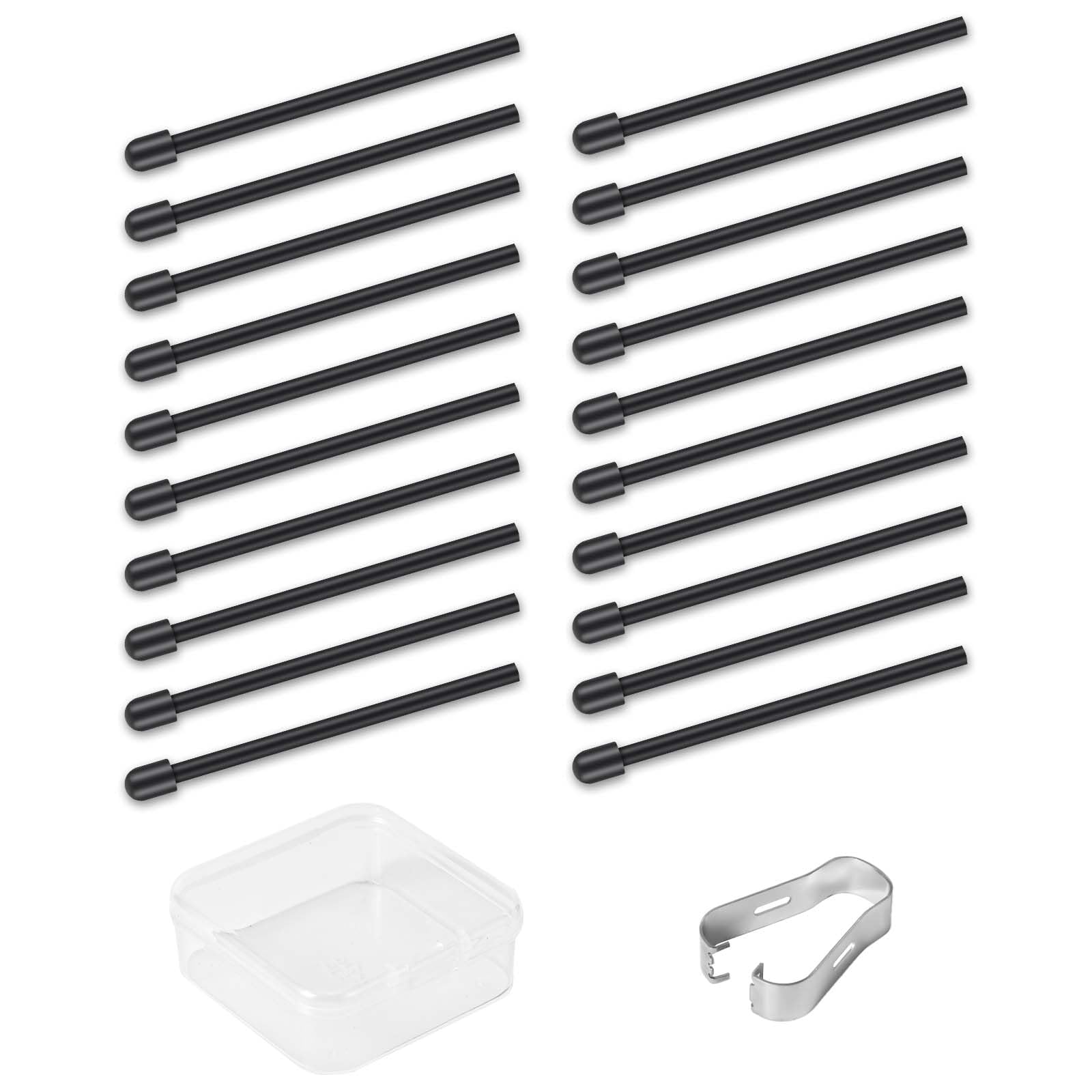 20pcs Replacement Tips for Remarkable 2 Stylus Pen, Durable Nibs Support Pressure Sensitivity and Tilt Writing with Nibs Removal Tool
