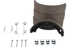 TRQ Rear Parking Brake Shoe Set Compatible with 2014-2021 Ram ProMaster 1500 ProMaster 2500 ProMaster 3500