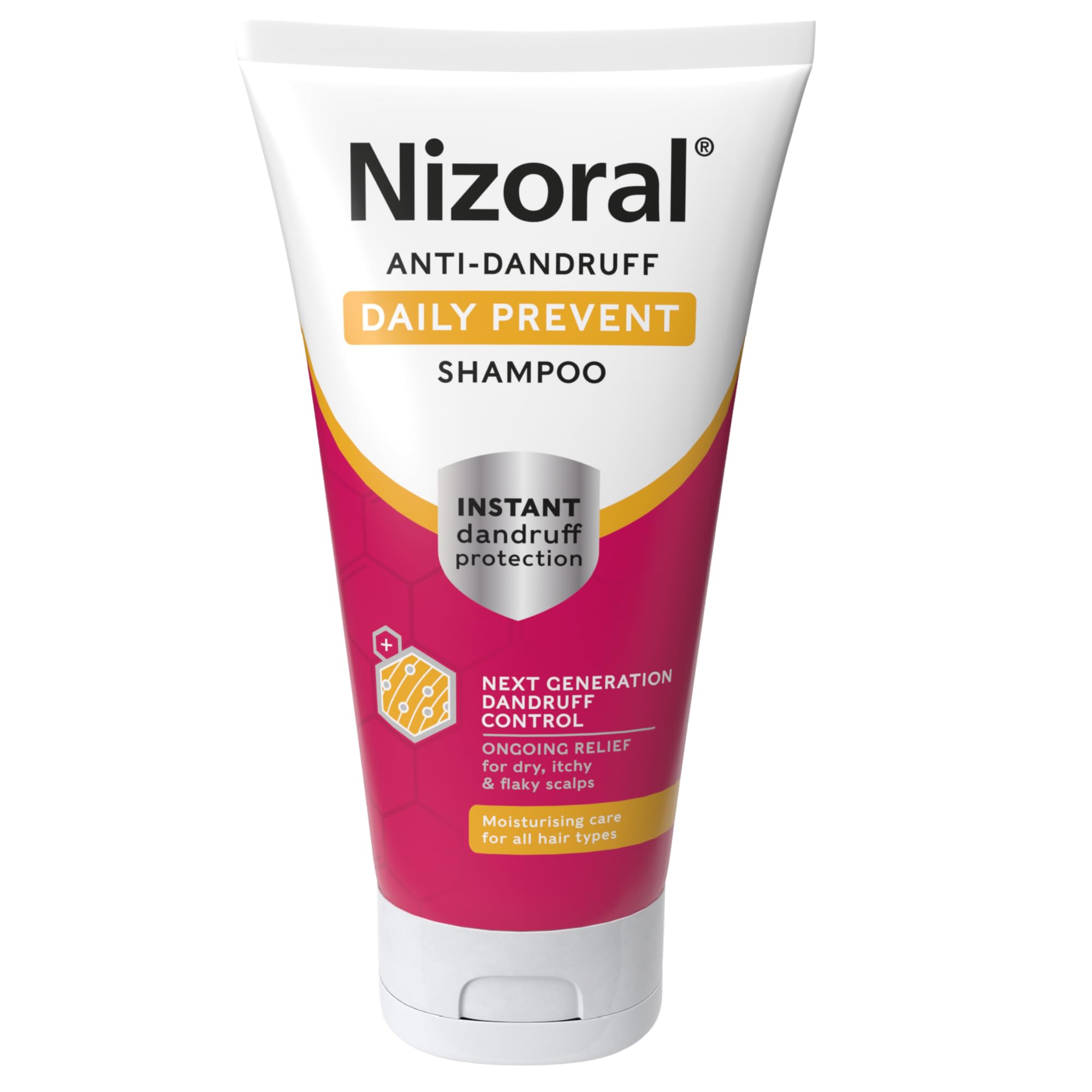 Nizoral Anti-Dandruff Daily Prevent Shampoo, Ongoing Relief for Dry, Itchy and Irritated Scalps, Moisturises, Instant Dandruff Protection, For All Hair Types, 1 x 200ml
