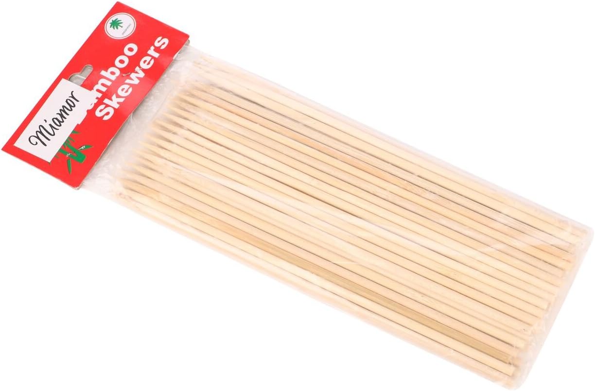 Miamour Barbeque Bamboo Stick Set (Multicolour, 45-Pieces, Wood)