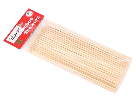 Miamour Barbeque Bamboo Stick Set (Multicolour, 45-Pieces, Wood)