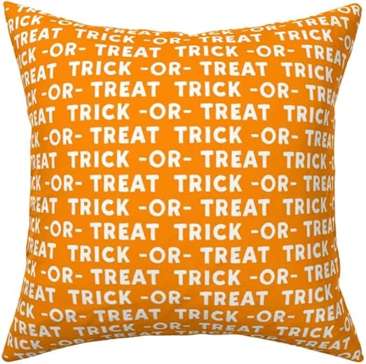 Amazon Com Roostery Throw Pillow Trick Or Treat Halloween