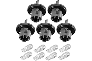 TADYAO 5Pcs Rear Bumper Taillight Socket with Bulb Fit for Audi Q3 Q5 Q7 Q8 2015-2025, Backup Reverse Light Sockets Replace 8