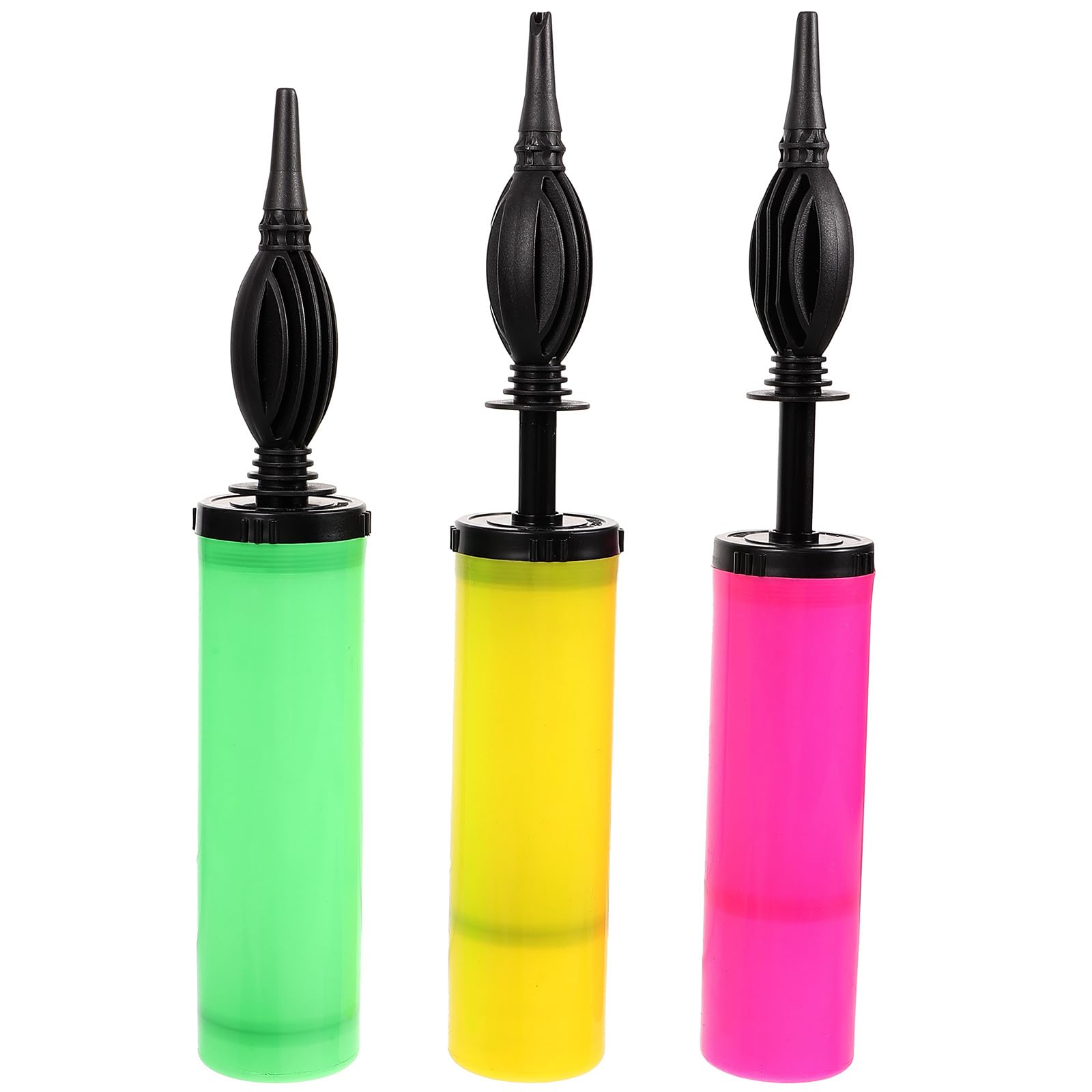 3pcs Hand Pump Balloon Pump Hand Mini Blush Portable Balloon Pump Ballon Inflattor Hand Held Air Inflator Portable Tire Pump Yoga Pump Mini Soccer Balls Air Pump Float Plastic
