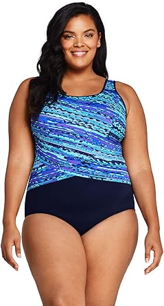amazon lands end bathing suits
