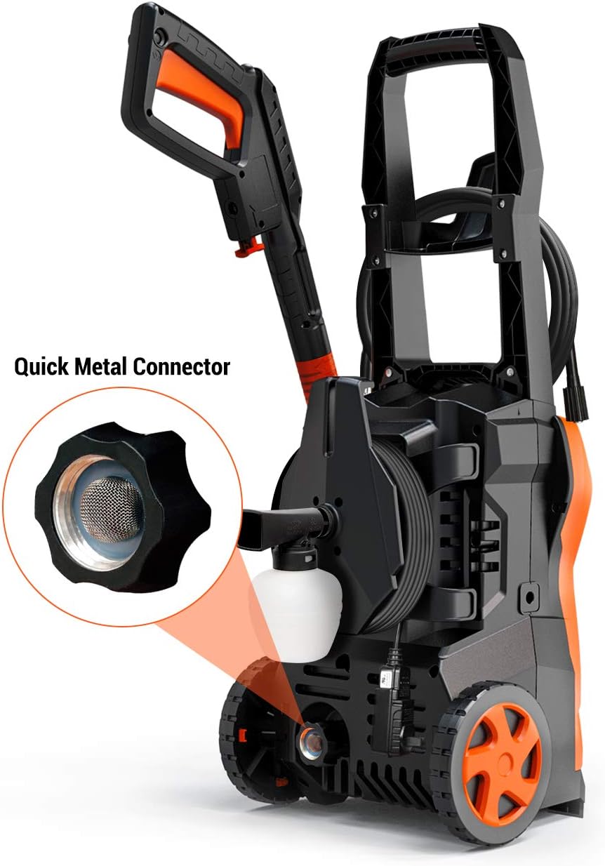 Paxcess Electric Power Pressure Washer 2500 PSI 1.6 GPM High Power Wash With Adjustable Spray Nozzle, Foam Cannon, IPX5, Car Washer, Pressure Cleaner For Home Use : Garden & Outdoor