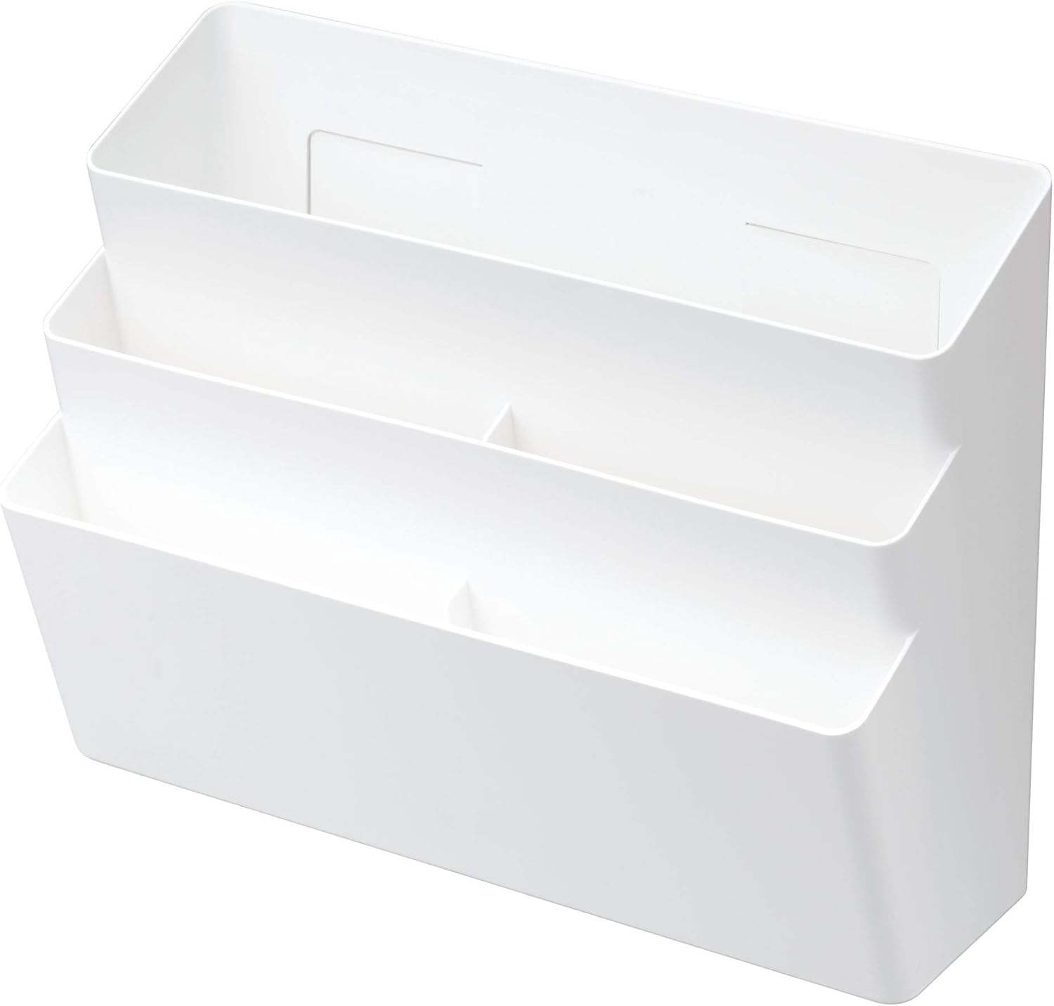 Amazon Co Jp 山崎実業 Yamazaki 冷蔵庫横マグネット収納ポケット ３段 ホワイト 約32x13x24 5cm プレート 4460 ホーム キッチン