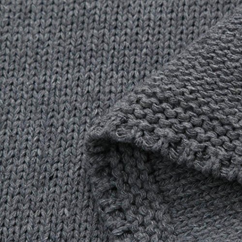 Sunbona Toddler Baby Girls Cute Autumn Button Knitted Sweater Cardigan Warm Thick Coat Clothes (8T(6~7years), Gray) - Thumbnail 6