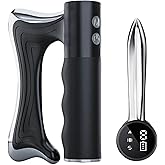 CXGTCI Electric Muscle Scraper Tool with Vibration,Massage& Heat, Portable Gua Sha Massager for Full Body Muscle Recovery, Relaxation, and Pain Relief (Black)