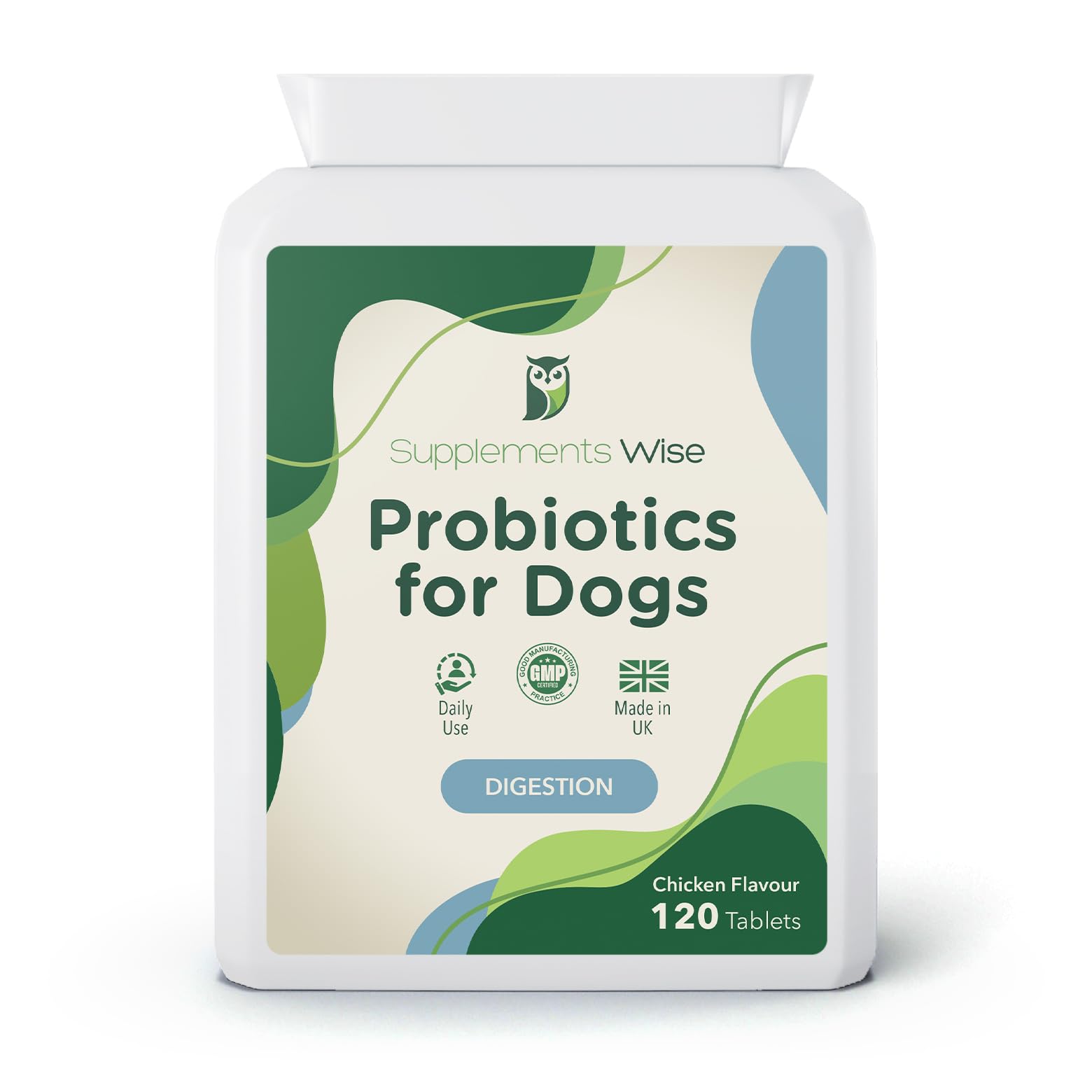 Probiotics For Dogs - Yeast Balance - Dog Probiotic for Gut Health - Dog Supplements for Itch Relief, Diarrhea, Wind, Anal Gland - Tummy Settler - 120 Tablets with Prebiotics and Digestive Enzymes