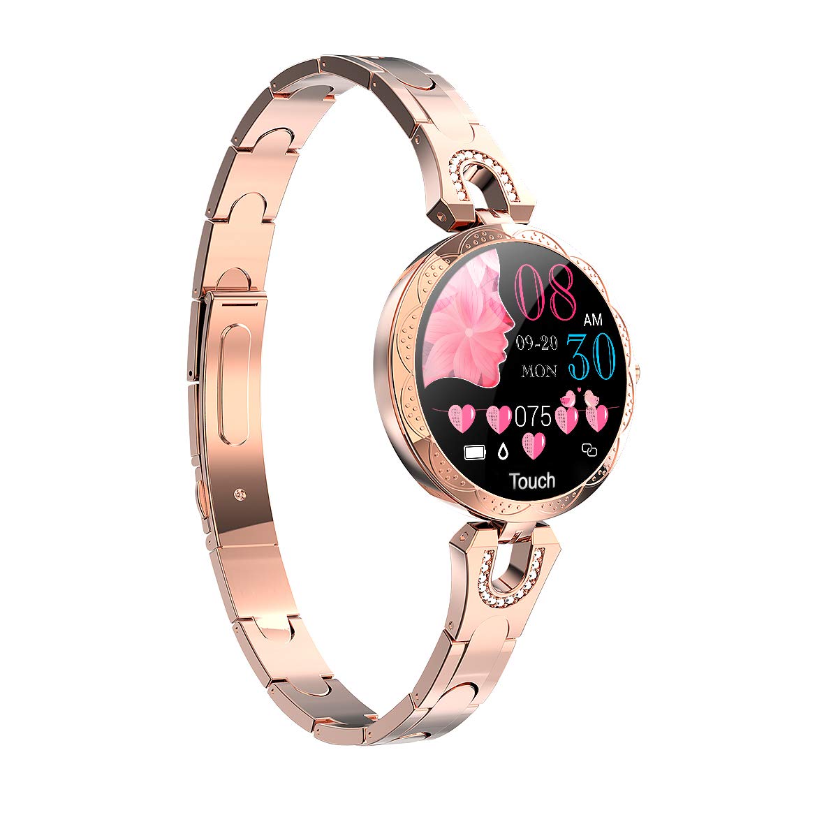 Photo 1 of Thafikzi Smartwatch for Women Compatible for iPhone Samsung Android iOS Phones. Smart Bracelet (Gold)