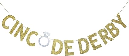 Amazon Com Cinco De Derby Banner For Kentucky Derby Party Decor
