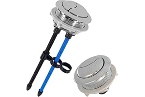 LIXIONGBAO 1.89in/48mm Toilet Tank Button Thread Diameter Toilet Push Button,Adjustable Dual Push Flushing Button Replacement Compatible with Glacier Bay Aquasource TOTO, American Standard,Geberit