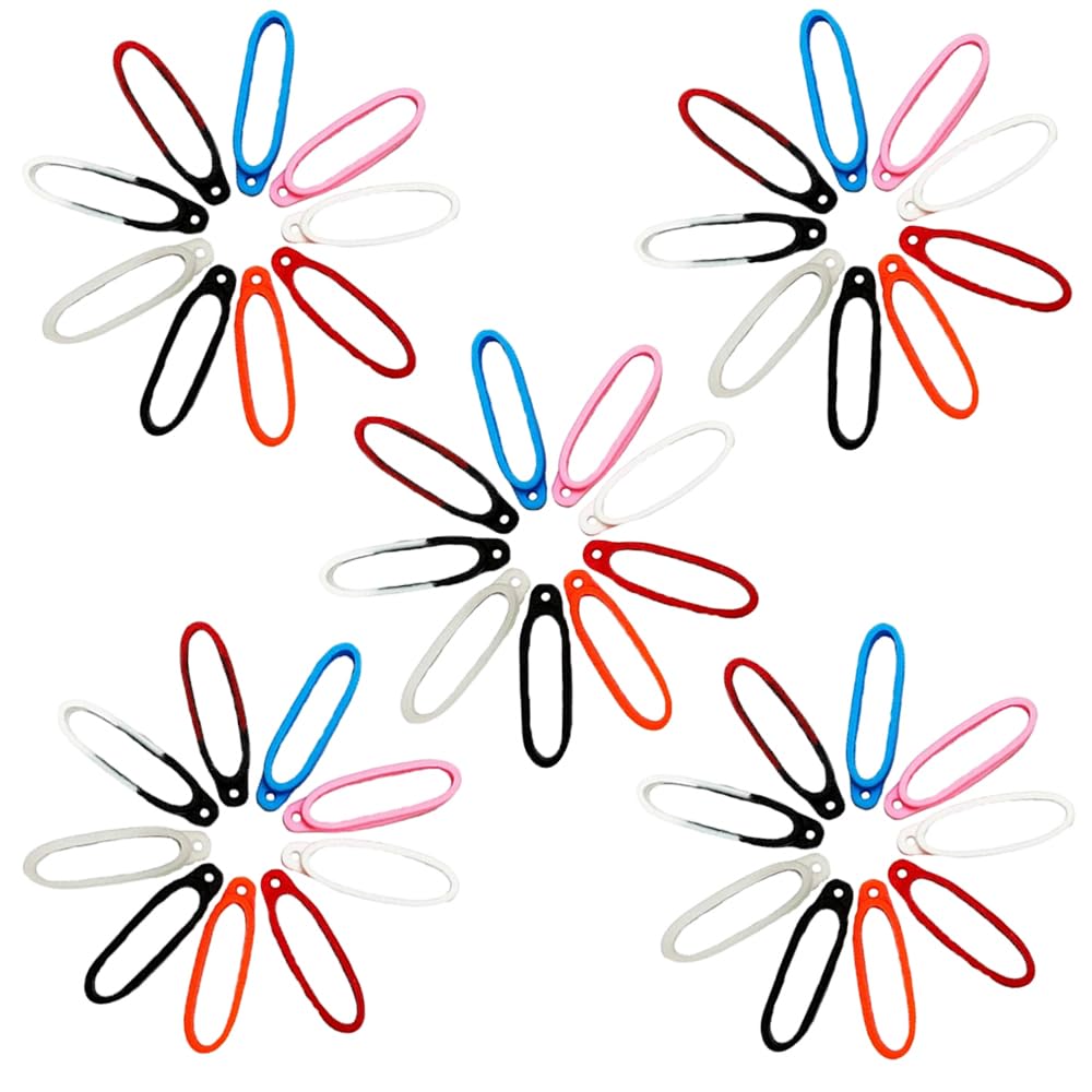 45 pcs Anti-Lost Silicone Rubber Rings, BOSOIRSOU 4cm Rubber Band Holder Adjustable Necklace Lanyard Bands Replacement Pendant for Pens Key-Ring Devices Daily Sport