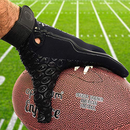 Optimum TThermal Grip Sports Gloves for Soccer, Football, Hockey, Field Player Running Gloves, Medium