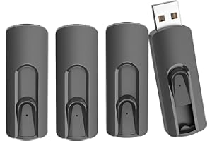 128MB USB Flash Drive 4PCS USB 2.0 Flash Drive Thumb Drive Jump Drives Keychain Memory Stick-Black