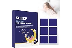 42 PCS Sleep Patches for Adults, Sleep Aid Patches, Relieve Fatigue, Skin-Friendly Aid Last All Night for Kids and Adults, Na