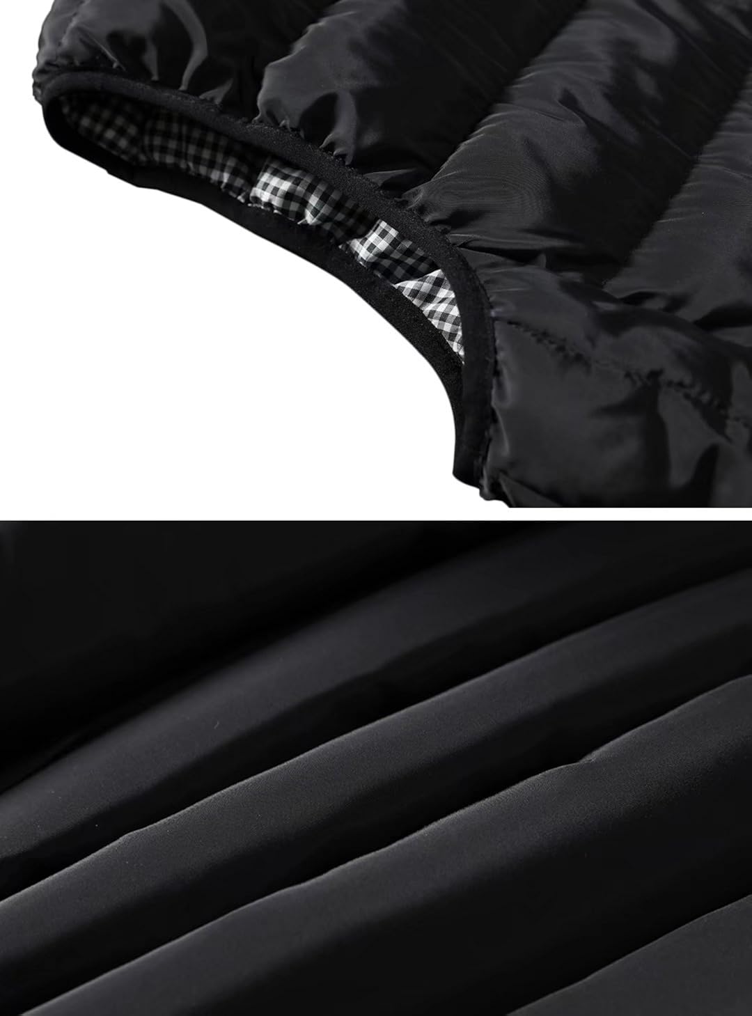 Vcansion Men's Outdoor Casual Stand Collar Padded Vest Coats at  Men’s Clothing store