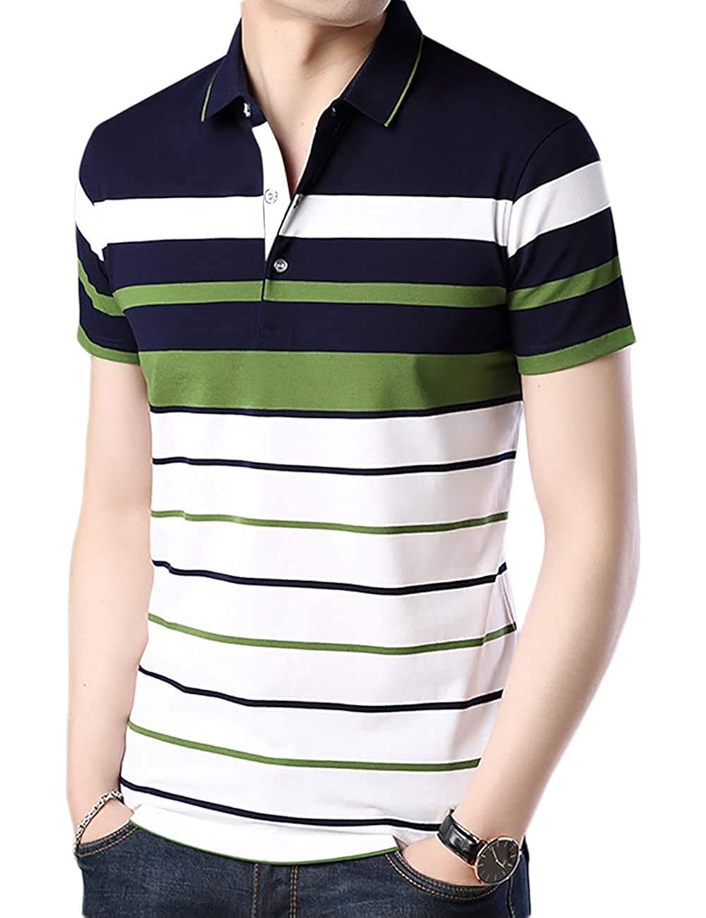 White Colour Men's Regular Fit Polo Best Price With Best Deal in Your