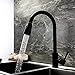 Kitchen Faucet with Sprayer,Single Handle Matte Black Pull Out Kitchen Faucet, 360° Rotate Single Level Stainless Steel Kitchen Sink Faucet with Pull Down Sprayer