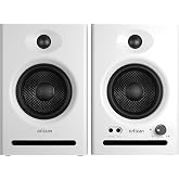 Ortizan C7 Powered Studio Monitors Pair with Bluetooth 5.3, White | FOR HOME STUDIOS &ndash; Compact active monitors for music production, content creation, gaming and desktop audio.