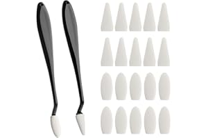 Emperoch Sketch Wiper Set, 2 Pcs Sketch Wipe Scrapers with 20 Sponge Heads, Paper Art Blenders Sketch Drawing Tools for Stude