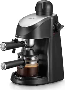 Amazon.com: Yabano Máquina de espresso, cafetera espresso de 3,5 bares,  máquina de café espresso y capuchino con espumador de leche, cafetera  espresso con vapor : Hogar y Cocina