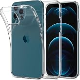 Spigen iPhone 12/12 Pro Case Liquid Crystal Clear | No air bubbles thanks to micro-dot technology, Air Cushion Tech, anti-yellowing