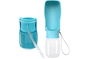 OODOSI Dog Water Bottle, 11oz/18.5oz Portable Dog Water Dispenser for Pet Outdoor Walking, Hiking, Travel