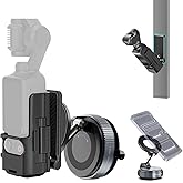 Repmidfer All-in-One Mount Kit for DJI Osmo Pocket 3 and Phone | Car Windshield Suction & Magnetic Base Combo | Hands-Free Modular Accessories for Dashcam Vlogging Fitness Recording
