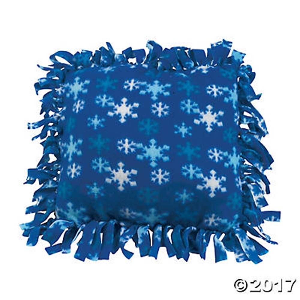 Winter Fleece Tied Pillow Craft Kit - Crafts for Kids and Fun Home Activities