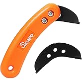 Swozzto Carbide Scoring Cutter Knife & 1PCS Replacement Blade,for Fiberboard Laminate Vinyl Flooring Cutting,& Linoleum,Plexi