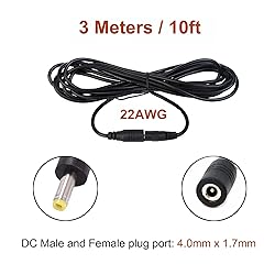 COOLM 4.0MM DC Power Extension Cable, 10ft