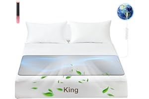 XKETA Graphene Grounding Mat for Bed: Indoor Earth Therapy for Better Sleep & Energy Boost – Conductive Sleep Pad with Grounded Benefits – Wellness Gift Kit for Women (King)