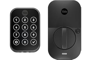 Yale Assure Lock 2 Deadbolt, Black Suede Keyless Door Entry Lock with Digital Touchscreen for Code Entry and Z-Wave Compatibility, ‎YRD450-ZW2-BSP