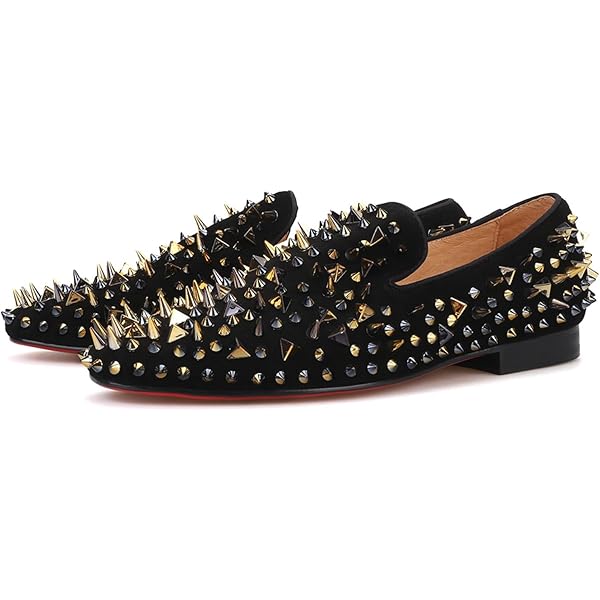 靴 NE QUITTEZ PAS/VELVET MEATL EMB SLIPPER Amazon.com | FERUCCI Men Red Velvet Slippers Loafers Flat