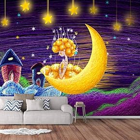 Wall Murals for Bedroom Dream Castle Large Removable Wallpaper Peel and Stick Wall Stickers - 66x96 inches