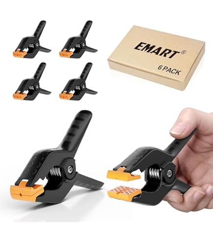 Lot De 3 Pinces à Ressort 10cm | Clips Support Toile Fond Photo | Accessoire Photographie Et Bricolage