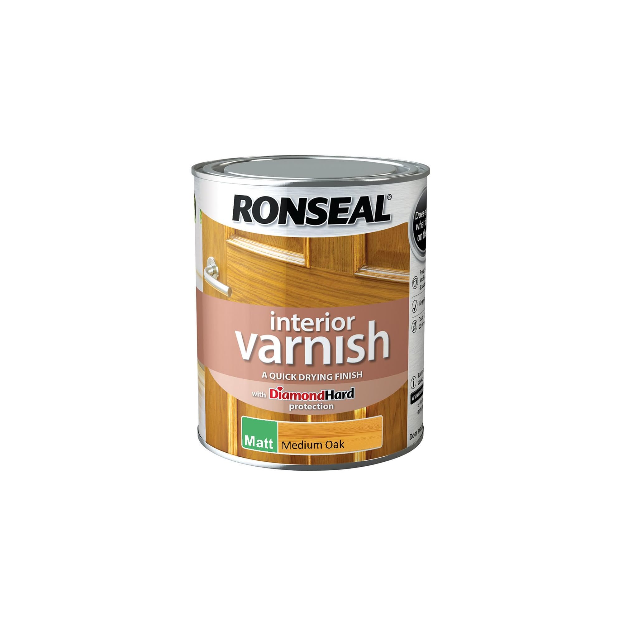 Ronseal Interior Varnish Medium Oak Matt 750ml