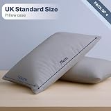DN Collection Pillow Cases 2 Pack 50x75cm Grey 100% Microfiber OEKO-TEX view 2