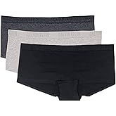 Calvin Klein Women's Monochrome Cotton Boyshort 3 Pack (US, Alpha, Small, Regular, Regular, Black(qp2873-060)/G)
