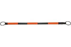 Zenith Safety Products - Retractable Cone Bar, 7' 5" Extended Length, Black/Orange Each