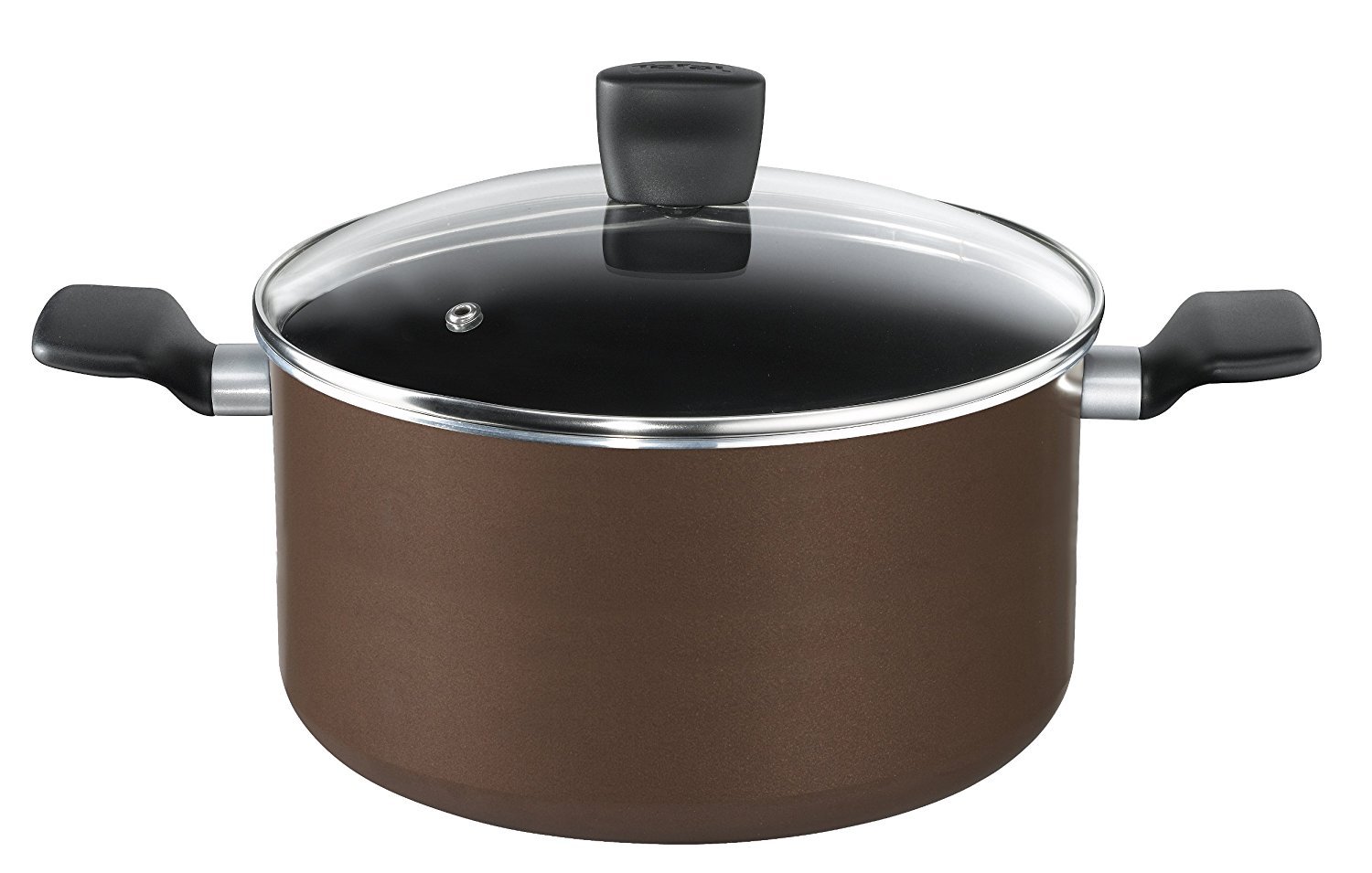 Tefal B3006902 Extra Brownie Cooking Pot with Lid, Aluminium, 12.2 L, 30 cm