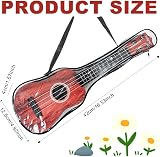 PLUSHCEWT Kids 42cm Guitar Ukulele 4 Adjustable Strings Music Education Toy Red view 2