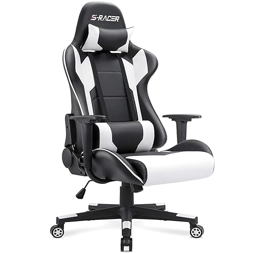 Homall Gaming Chair, Office Chair High Back Computer Chair Leather