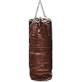 Modest Vintage Player Retro Heritage Brown Leather Heavy Punching Bag (UN-Filled)