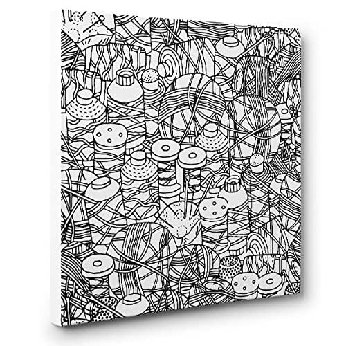 Download Amazon.com: Needle And Thread Art Therapy Coloring Canvas Home Decor: Handmade