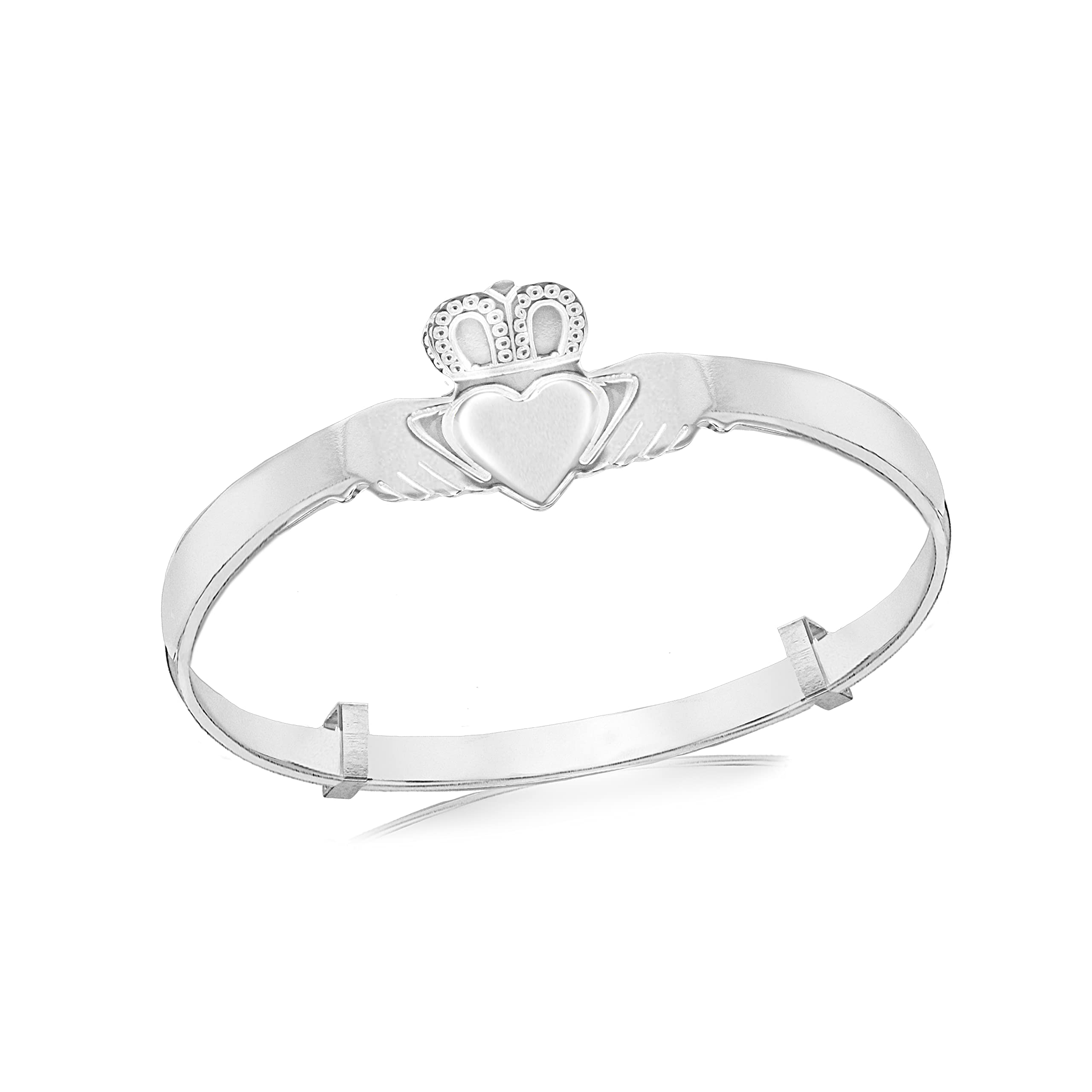 Tuscany Silver Sterling Silver Claddagh Baby Bangle