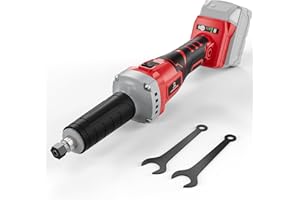 Cerycose Cordless Die Grinder Compatible with Milwaukee 18V Battery, Electric Grinder with 26000 RPM Brushless Motor, 1/4" Precision Chuck, for Rust Removal, Grinding, Polishing (No Battery)