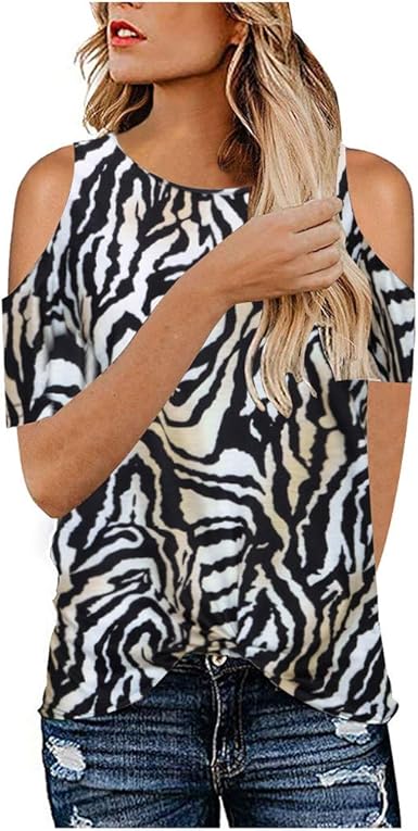 WOCACHI Off Shoulder Blouses 